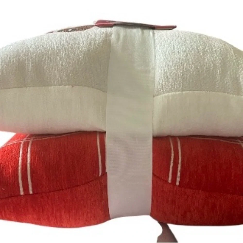 Wondershop Red and White Dog Toss Pillow Set